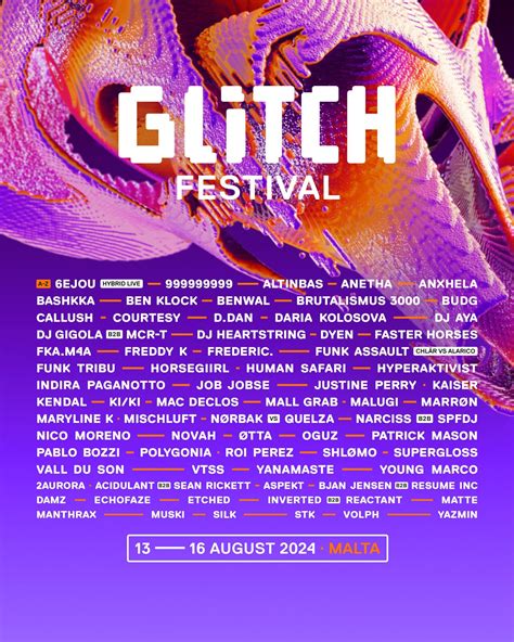 glitch festival lineup